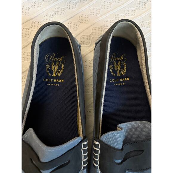 Cole Haan Pinch Canvas Penny Loafers Blue Slip On Casual Shoes Mens 10.5M main image 5